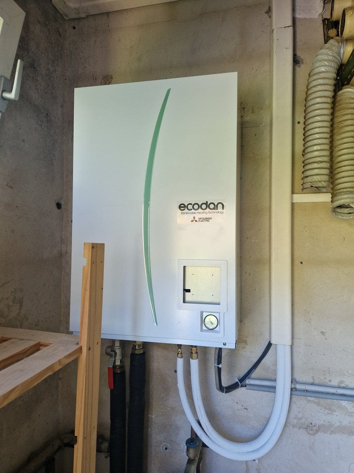 Pompe à chaleur Mitsubishi Ecodan + hydrobox — Grans